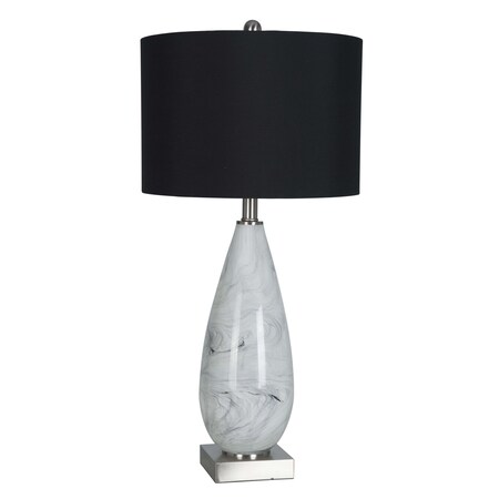 LampsPerSe LPS-310 Table Lamp, Black & White